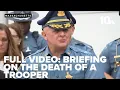 Massachusetts s discuss the death of a state trooper