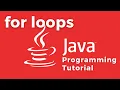 for loop repetition control structure explained - Java tutorial for beginners
