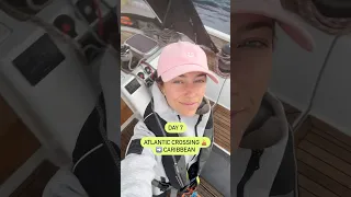 7 days on the open ocean ⛵️ Atlantic Crossing DAY 7 ➡️ Caribbean. Guess what caught our 🎣 #sailing