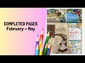 COMPLETED PAGES FEBRUARY-MAY 2026 Adults colouring