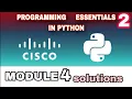 PROGRAMMING ESSENTIALS 2 PYTHON MODULE 4 ANSWERS l CISCO l PYTHON CISCO l