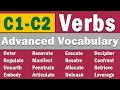 Master Vocabulary Fast Learn These 100 Advanced Verbs with Synonyms