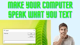 Make your Computer Talk or Speak with VBScript One Minute Tricks