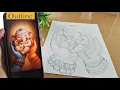 Lord Ganesha Drawing Outline How To Draw Ganpati Ganesh Chaturthi Drawing Step By Step Tutorial