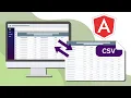 How to Import and Export CSV Files using Angular