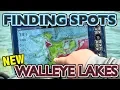 Finding Walleyes on NEW Lakes Map Study