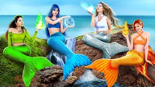 Download Fire, Water, Air, and Earth Mermaids! / Four Elements at College! MP3