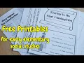 Social Studies Worksheets for Early Elementary - Free Printables