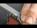 Square filing chainsaw chain