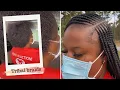 Watch me work how to use tribal braids to cover up thin edges
