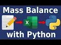 Chemical Engineering Mass Balance Desalination Calculation with Excel and Python