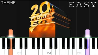 20th Century Fox Theme EASY Piano Tutorial 