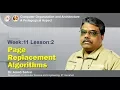 COA Module 04 - Lecture 10 Page Replacement Algorithms