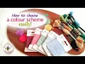 An easy method to choose an embroidery thread colour scheme