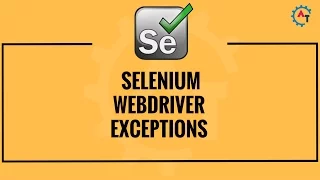 Selenium Webdriver Exceptions