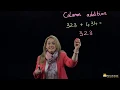 Column addition - mathematical method