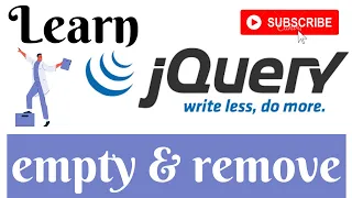 jQuery Lecture - 21 Empty Remove Method Tutorial in Hindi Urdu