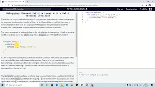 Tutorial 12 - Prevent infinite loop with valid terminal condition