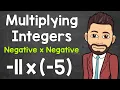 Multiplying Integers Multiplying a Negative by a Negative Negative x Negative Math with Mr J