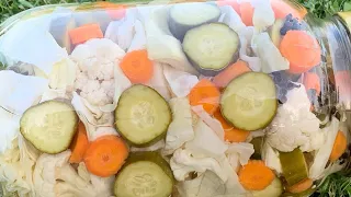 Turshi e Përziern Pa Konservues 🥒🌶️ Recetë që Qëndro Gjatë dhe ka plot shije 😋💚