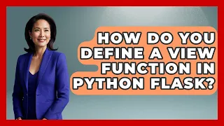 How Do You Define A View Function In Python Flask - Python Code School