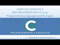 Program Programming Languages its Types- in Ch 8 Lec Computer Science Class 12