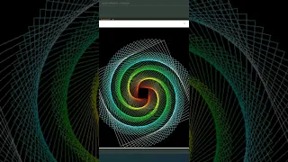 Draw Rainbow Spiral Using Python Turtle