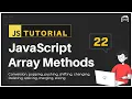 JavaScript Bangla Tutorial JavaScript Array Methods