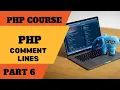 php tutorial in urdu and hindi php tutorial comment lines php full course part 6