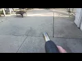 When you turn a propane torch upside down