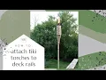 How to Mount Tiki Torches to Deck Railing