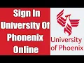 University Of Phoenix Student Login www phoenix edu Login University Of Phonenix Online Sign In