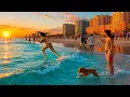 Clearwater Beach Florida at Sunset 4K Spring Break