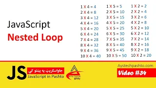 34 Nested Loop in JavaScript JavaScript JavaScript in pashto