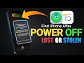 Find Your iPhone After it s Powered OFF LOST OR STOLEN