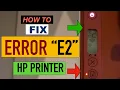 HP Printer Error E2