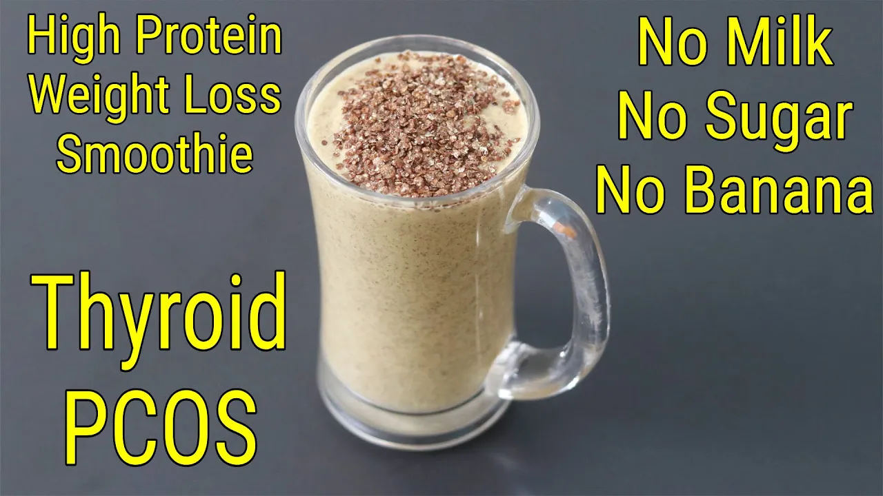 Breakfast Smoothie For Thyroid/ PCOS Weight Loss - Ragi Recipes For Weight Loss - Thyroid Diet