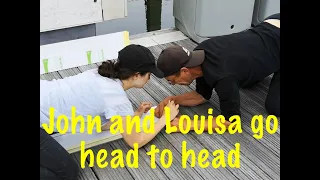 We need to get this hole filled before it starts raining and fills the boat with water