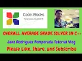Overall Average Grade Solver in C
