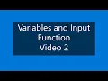 2003 - ESC 12E1E Variables and Input function