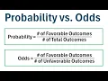 Probability vs Odds