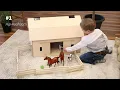 Realistic Wooden Toy Barns from AmishToyBox com