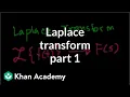 Laplace transform 1 Laplace transform Differential Equations Khan Academy