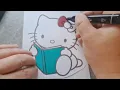 Hello Kitty Coloring Page Easy Coloring for Kids
