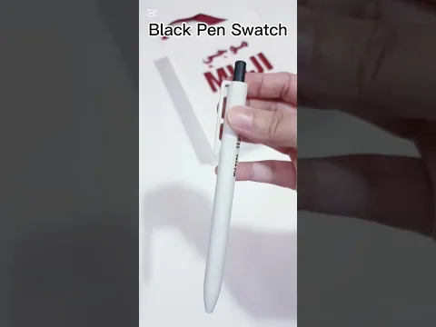 Muji stationery unpacking & testing #stationery BLACK Ballpen