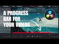 How to create a PROGRESS BAR in DaVinci Resolve