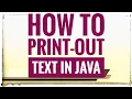 How to print-out text in java Programming using N-IDE mobile apps First Program