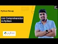 - List Comprehension Python for Beginners Learn with Pratap
