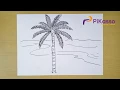 How to Draw a Palm Tree step by step easy