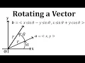 Rotating a Vector Proof